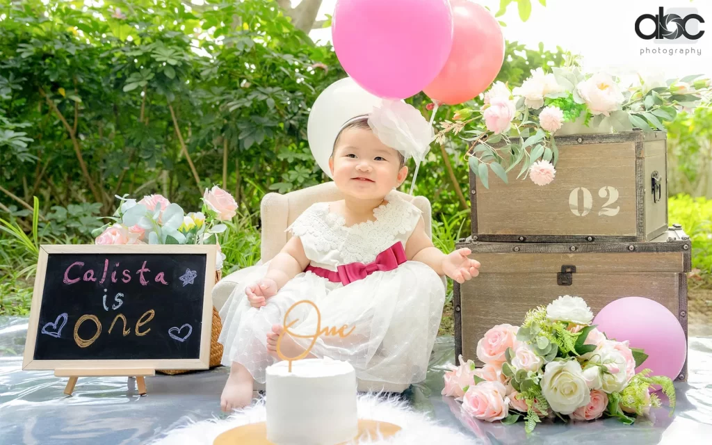 Baby turns one photoshoot